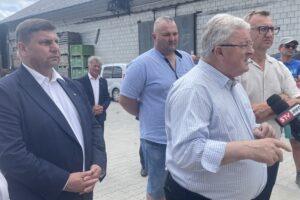08.06.2025. Sandomierz. Wizyta ministra rolnictwa i rozwoju wsi / Fot. Grażyna Szlęzak - Radio Kielce