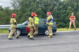 03.06.2025. Opatów, Ćwiczenia służb ratunkowych na obwodnicy Opatowa / Fot. Anna Głąb - Radio Kielce