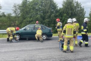 Kilkadziesiąt osób rannych na obwodnicy Opatowa - Radio Kielce 03.06.2025. Opatów, Ćwiczenia służb ratunkowych na obwodnicy Opatowa / Fot. Anna Głąb - Radio Kielce