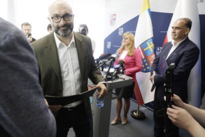 16.06.2025. Kielce. Konferencja prasowa w sprawie teatru Żeromskiego / Fot. Jarosław Kubalski - Radio Kielce