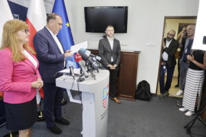 16.06.2025. Kielce. Konferencja prasowa w sprawie teatru Żeromskiego / Fot. Jarosław Kubalski - Radio Kielce