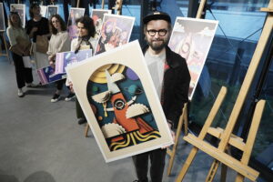 Kielce. Ogłoszenie wyników w konkursie na kosmiczny mural z pierogami - Radio Kielce