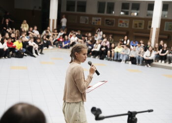 11.06.2025. Kielce. Szkoła podstawowa nr 25. Akcja „Bezgłośny krzyk #pomóż w kryzysie” / Fot. Jarosław Kubalski - Radio Kielce