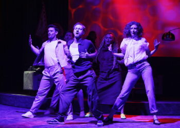 11.06.2025 Kielce. Teatr im. Stefana Żeromskiego. Próba medialna spektaklu "Koń na rycerzu" / Fot. Jarosław Kubalski - Radio Kielce
