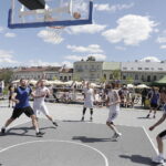 21.06.2025. Kielce. Rynek. Zawody w koszykówce 3x3 / Fot. Jarosław Kubalski - Radio Kielce
