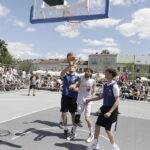 21.06.2025. Kielce. Rynek. Zawody w koszykówce 3x3 / Fot. Jarosław Kubalski - Radio Kielce