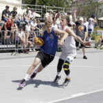 21.06.2025. Kielce. Rynek. Zawody w koszykówce 3x3 / Fot. Jarosław Kubalski - Radio Kielce