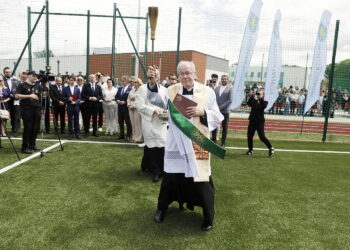 25.06.2025 Łopuszno. Otwarcie kompleksu sportowego oraz internatu przy Powiatowym Zespole Szkół / Fot. Jarosław Kubalski - Radio Kielce