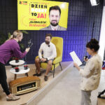 Audycja „Dzień Dobry, to Ja! Rozmowy inne niż wszystkie w Radiu Kielce”. Youtuber Oskar Bednarski „Globalista” / Fot. Jarosław Kubalski - Radio Kielce