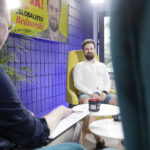 Audycja „Dzień Dobry, to Ja! Rozmowy inne niż wszystkie w Radiu Kielce”. Youtuber Oskar Bednarski „Globalista” / Fot. Jarosław Kubalski - Radio Kielce
