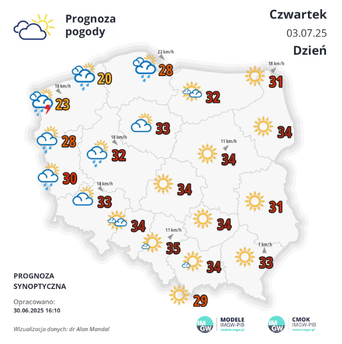 Nadciąga afrykański antycyklon. Najgorszy będzie jeden dzień - Radio Kielce Nadciąga afrykański antycyklon. Najgorszy będzie jeden dzień - Radio Kielce