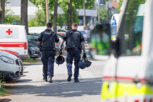 10.06.2025. Austria. Atak w szkole średniej w mieście Graz / Fot. EPA/ERWIN SCHERIAU
