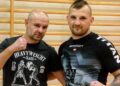 Na zdjęciu (od lewej): trener Mariusz Gardziński i Tomasz Kot / Fot. Facebook