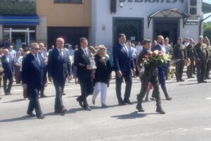 15.06.2025. Wąchock. Uroczystości upamiętniające żołnierzy Świętokrzyskich Zgrupowań Partyzanckich AK „Ponury” - „Nurt” / Fot. Anna Głąb - Radio Kielce