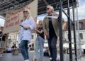 Andrzej Seweryn z żoną Katarzyną Kubacką-Seweryn / Fot. Grażyna Szlęzak - Radio Kielce