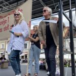 Andrzej Seweryn z żoną Katarzyną Kubacką-Seweryn / Fot. Grażyna Szlęzak - Radio Kielce