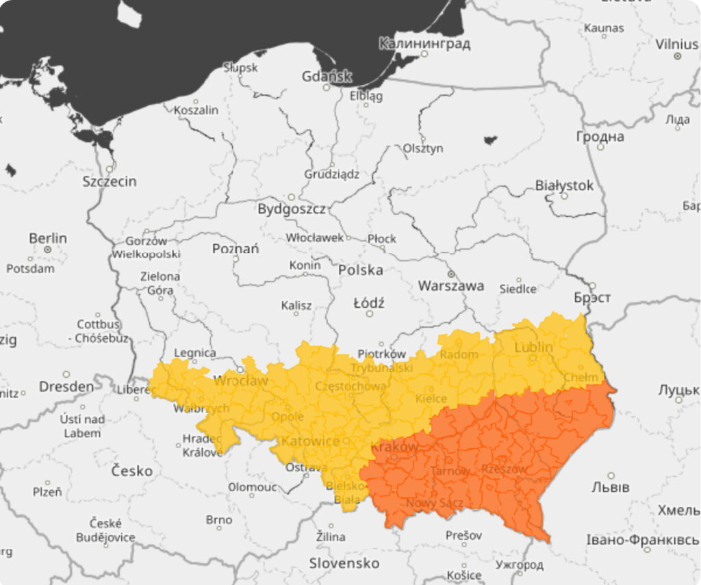 Podzielony kraj. Możliwe burze z gradem - Radio Kielce Podzielony kraj. Możliwe burze z gradem - Radio Kielce