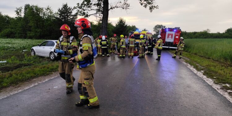 07.06.2025. Bedlenko. Wypadek / źródło: straż pożarna