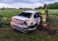 Auto wjechało w grupę rowerzystów