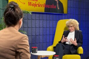Audycja „Dzień Dobry, to Ja! Rozmowy inne niż wszystkie w Radiu Kielce” . Gościem audycji jest rektor Uniwersytetu Jana Kochanowskiego prof. Beata Wojciechowska / Fot. Jarosław Kubalski – Radio Kielce