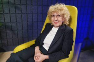 Audycja „Dzień Dobry, to Ja! Rozmowy inne niż wszystkie w Radiu Kielce” . Gościem audycji jest rektor Uniwersytetu Jana Kochanowskiego prof. Beata Wojciechowska / Fot. Jarosław Kubalski – Radio Kielce
