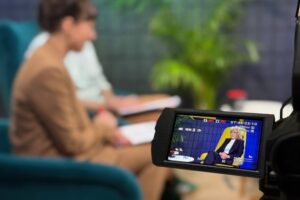 Audycja „Dzień Dobry, to Ja! Rozmowy inne niż wszystkie w Radiu Kielce” . Gościem audycji jest rektor Uniwersytetu Jana Kochanowskiego prof. Beata Wojciechowska / Fot. Jarosław Kubalski – Radio Kielce