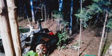 11.07.2025. Rembów w powiecie kieleckim. Wypadek / Fot. policja