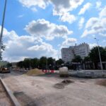 16.07.2025. Kielce. Krakowska Rogatka. Tymczasowe rondo / Fot. Dariusz Kuc - Radio Kielce