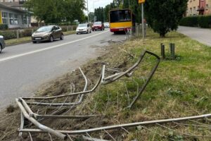 17.07.2025. Kielce. Kolizja autobusu miejskiego / źródło: TVP3 Kielce