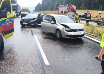 07.07.2025. Ostojów. Wypadek / Fot. Straż Pożarna