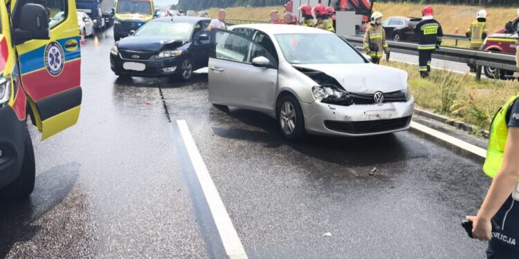 07.07.2025. Ostojów. Wypadek / Fot. Straż Pożarna