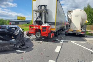 29.07.2025. Kostomłoty. Wypadek / Fot. Policja