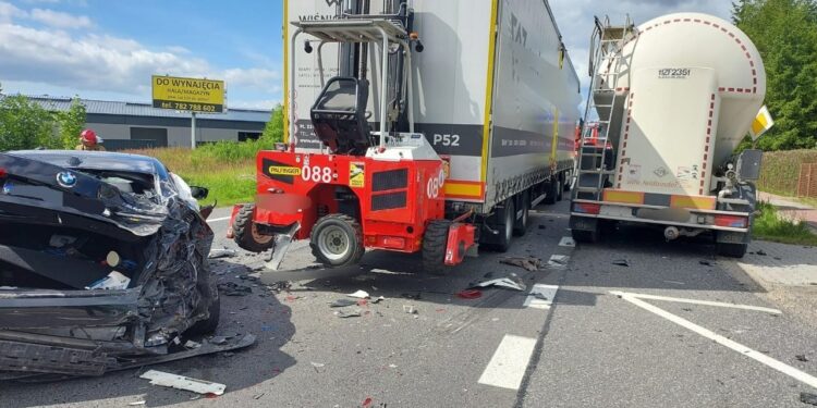 29.07.2025. Kostomłoty. Wypadek / Fot. Policja
