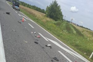 25.07.2025. Klimontów. Wypadek / Fot. KPP Sandomierz