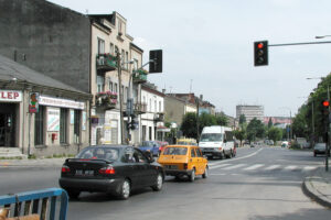 Kielce. 13 lipca 2002 r. Ulica 1 Maja / źródło: fotopolska.eu