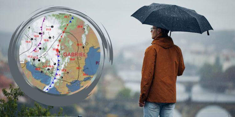 Niż Gabriel pozostaje z nami przynosząc deszcz. Jak długo?