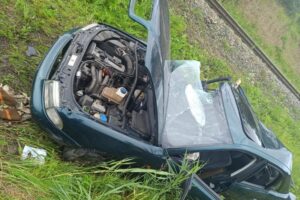 28.07.2025. Osiek. Zderzenie z pociągiem / źródło: straż pożarna