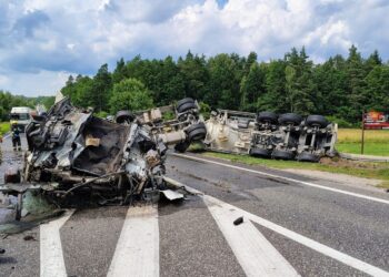 15.07.2025. Przyjmo. Wypadek / Fot. PSP