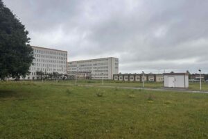 Sandomierz. Szpital Specjalistyczny im. Ducha Świętego. Miejsce, gdzie powstanie nowy pawilon / Fot. Szpital Specjalistyczny w Sandomierzu