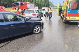 07.07.2025. Ostojów. Wypadek / Fot. Straż Pożarna