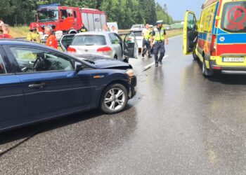 07.07.2025. Ostojów. Wypadek / Fot. Straż Pożarna