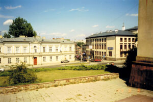 9.08.1999. Kielce. Plac Najświętszej Marii Panny / źródło: fotopolska.eu