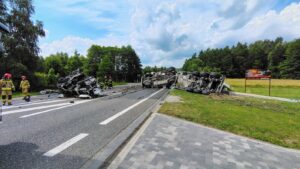 15.07.2025. Przyjmo. Wypadek / Fot. PSP