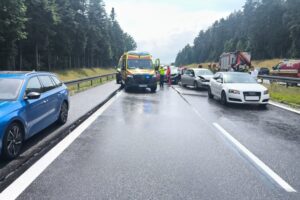 07.07.2025. Ostojów. Wypadek / Fot. Straż Pożarna