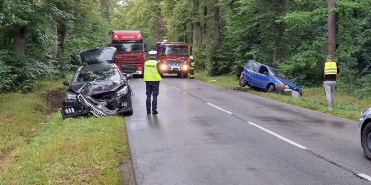 09.07.2025. Czernica. Wypadek / Fot. policja