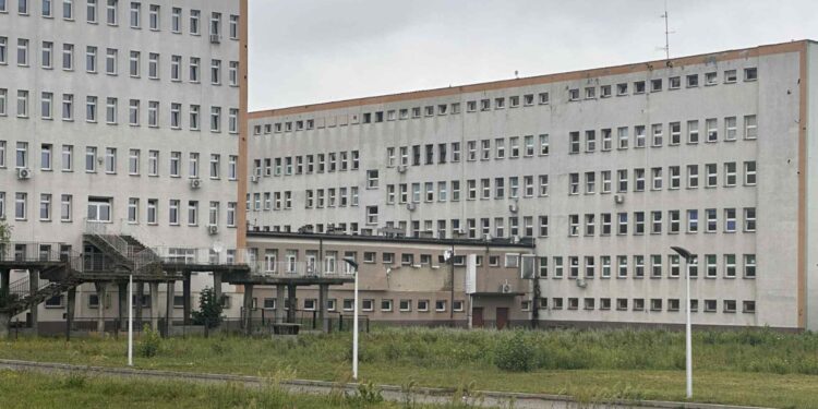 Sandomierz. Szpital Specjalistyczny im. Ducha Świętego. Miejsce, gdzie powstanie nowy pawilon / Fot. Szpital Specjalistyczny w Sandomierzu