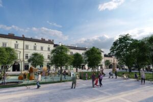 Wizualizacja rewitalizowanego Placu Wolności / źródło: Agata Wojda - Facebook