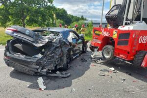 29.07.2025. Kostomłoty. Wypadek / Fot. Policja