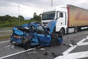 04.07.2025. Chęciny. Wypadek / Fot. Straż Pożarna