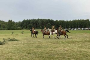 27.07.2025. Białe Ługi. Upamiętnienie rocznicy walk do jakiego doszło w październiku 1944 roku / Fot. Marta Bożęcka